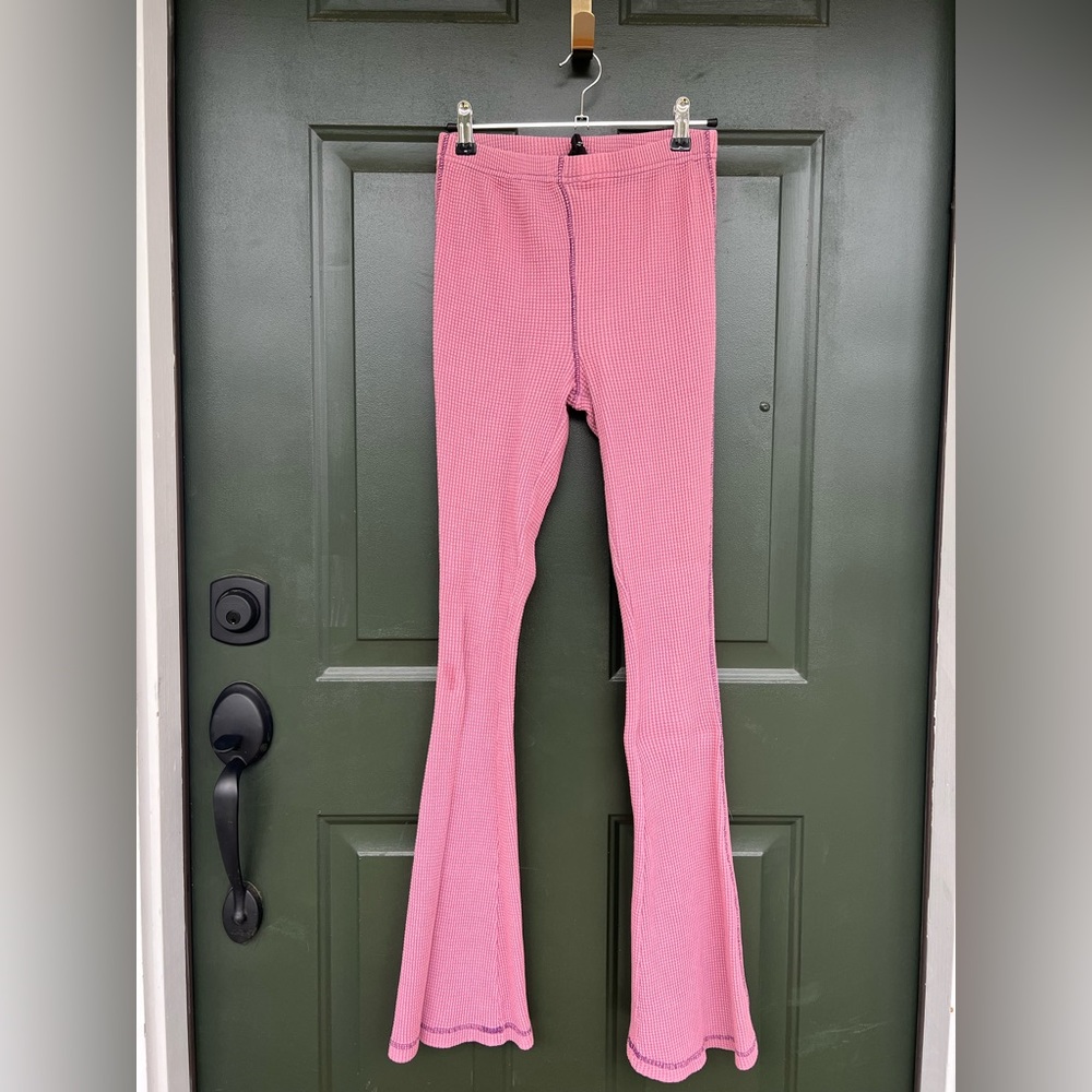 Urban Outfitters Pink Flare Pants